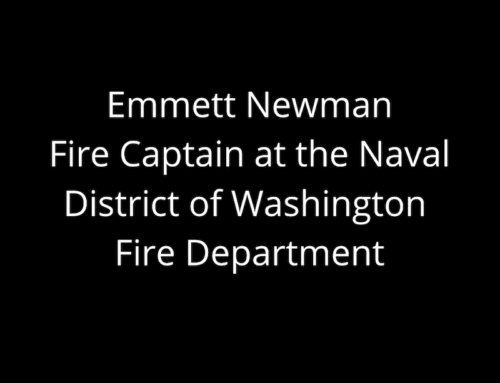 Emmet Newman Fire Captain at the Naval District of Washington Fire Department